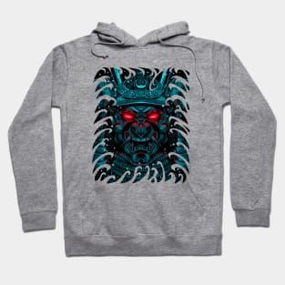 Samurai warrior in the ocean tattoo Hoodie